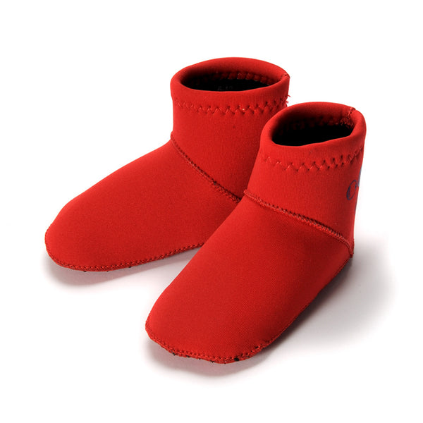 Botines de neopreno matronatación para bebé rojo