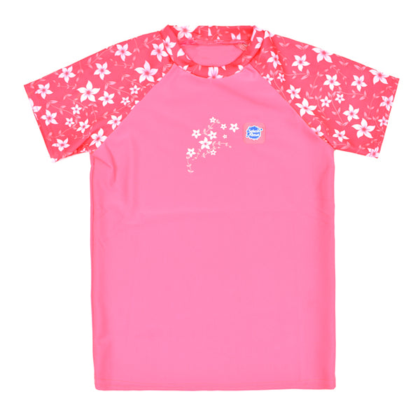 Camiseta con protección solar uv bebé Pink blossom