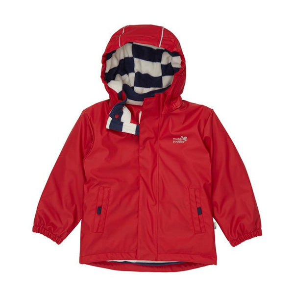 Chaqueta impermeable niño Puddleflex roja