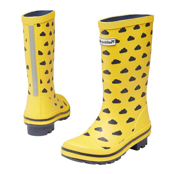 Botas de agua bebé niño nubes