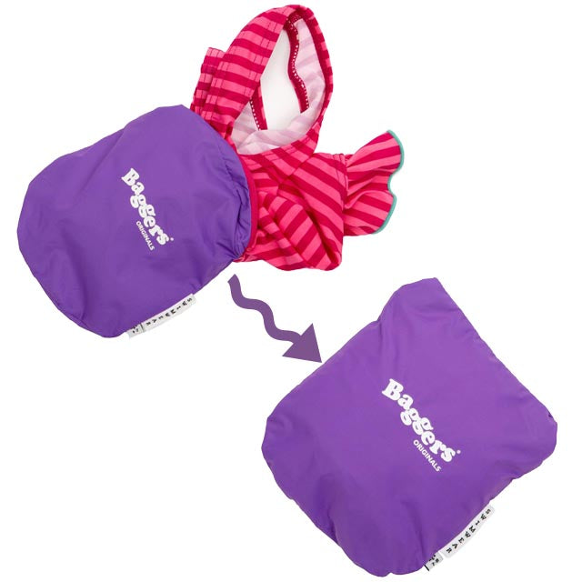 Bañador con bolsa impermeable bebé/niña rayas rosa – Va de pekes