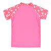 Camiseta con protección solar uv bebé Pink blossom