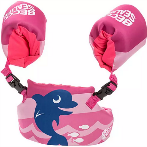 Gorro de natación para niña rosa Sealife – Va de pekes