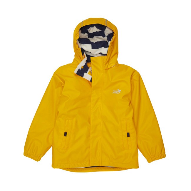 Chaqueta impermeable bebe unisex Puddleflex amarilla talla 18 24 meses