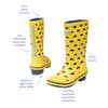 Botas de agua unisex nubes (número 22)